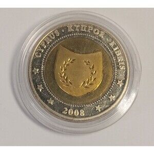 2008 Cyprus 2 Euro Test Run SUPER Rare Token / Coin CYPRUS · ΚΥΠΡΟΣ · KIBRIS